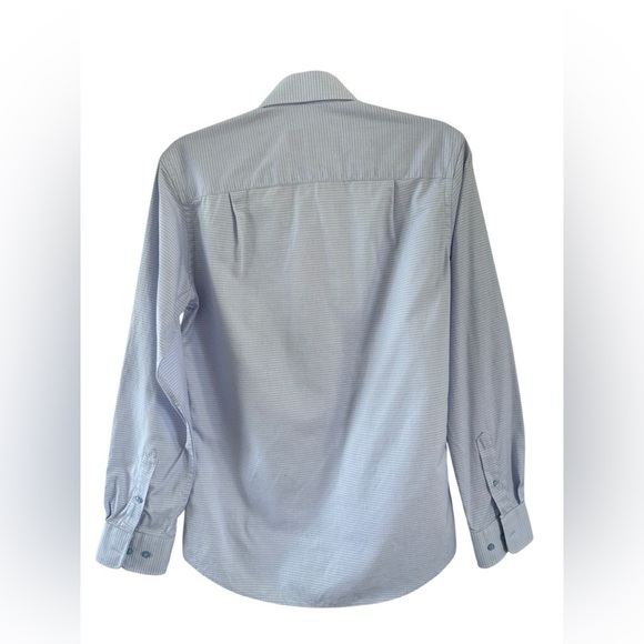 David Donahue Sky Blue Checkered Dress Shirt - Picture 4 of 7